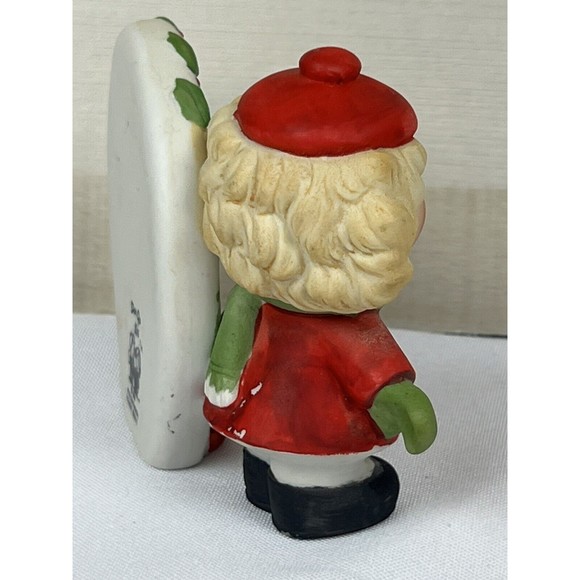 Enesco Dear God Kids "Thanks For Christmas" Figurine With Box EUC - Picture 9 of 14